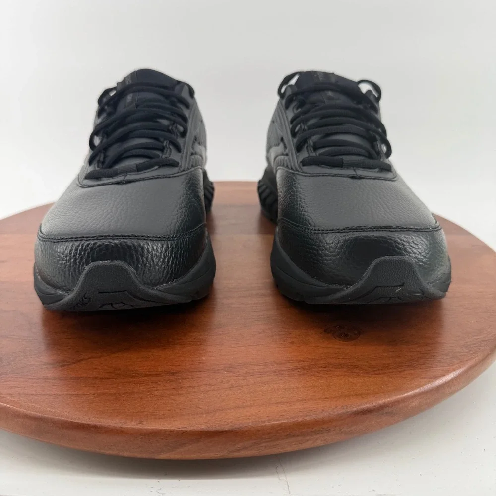 Brooks Addiction Walker 2 Black Leather Comfort Walking Shoes Men 11 XWide/4E‎